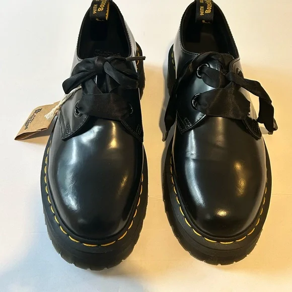 Dr. Martens Holly Black Platform Shoes Women’s 10 - Picture 4 of 7
